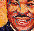 Martin Luther King Jr Jelly Belly Bean Art