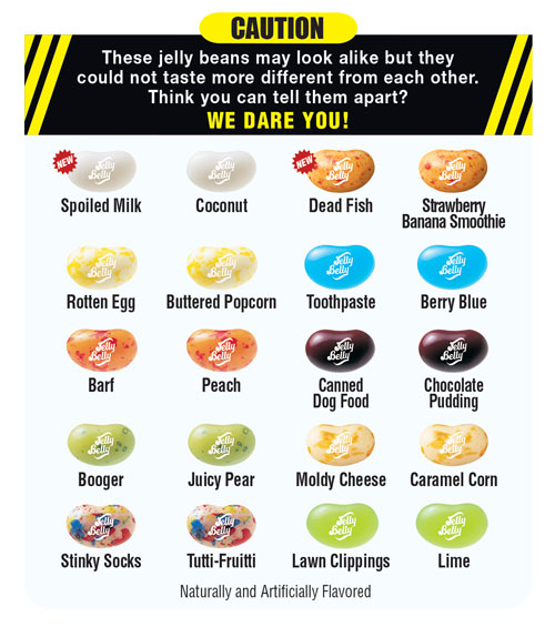 BeanBoozled 4th Edition Menu